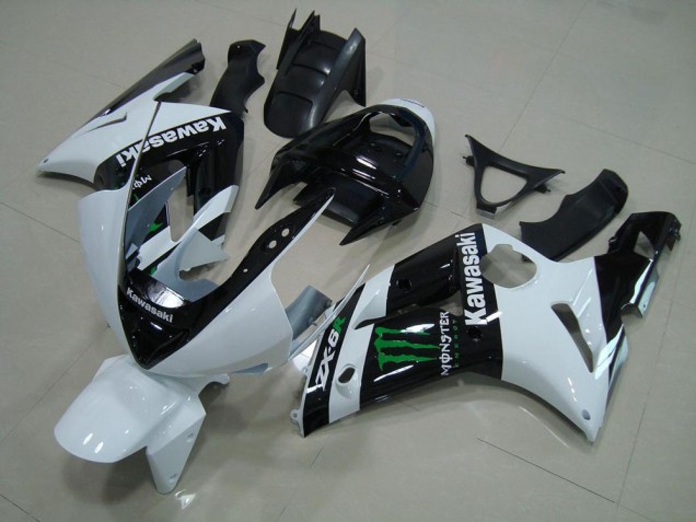 Carénage Kawasaki ZX6R 03-04 - Blanc Monster Carénage Kawasaki ZX6R 03-04 - Blanc Monster