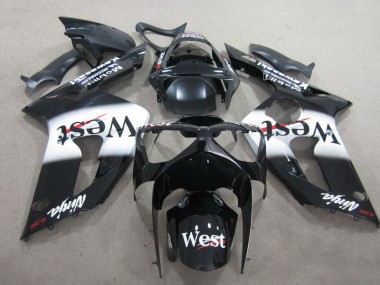 Carénage Kawasaki ZX6R 03-04 - Noir West Ninja 636