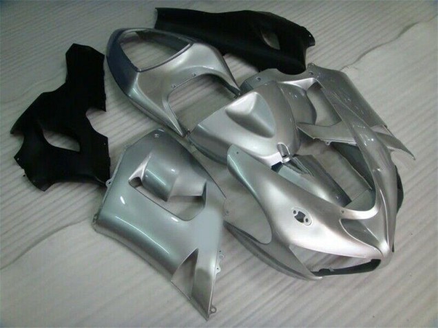 Carénage Kawasaki ZX6R 05-06 - Argent Noir Carénage Kawasaki ZX6R 05-06 - Argent Noir