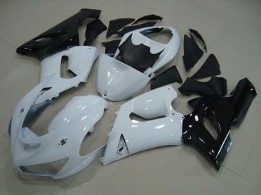 Carénage Kawasaki ZX6R 05-06 - Blanc Noir