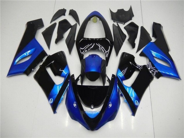 Carénage Kawasaki ZX6R 05-06 - Bleu Noir Carénage Kawasaki ZX6R 05-06 - Bleu Noir