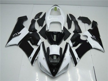 Carénage Kawasaki ZX6R 05-06 - Noir Blanc