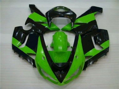 Carénage Kawasaki ZX6R 05-06 - Vert Noir