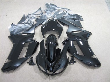 Carénage Kawasaki ZX6R 07-08 - Noir Argent