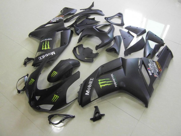 Carénage Kawasaki ZX6R 07-08 - Noir Mat Monster Carénage Kawasaki ZX6R 07-08 - Noir Mat Monster