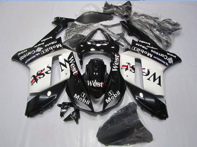 Carénage Kawasaki ZX6R 07-08 - Noir West Mobil Carénage Kawasaki ZX6R 07-08 - Noir West Mobil