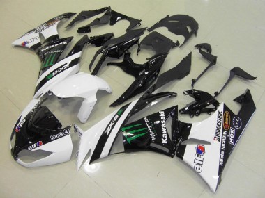 Carénage Kawasaki ZX6R 09-12 - Blanc Monster
