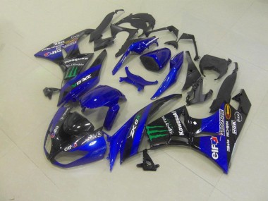 Carénage Kawasaki ZX6R 09-12 - Bleu Monster