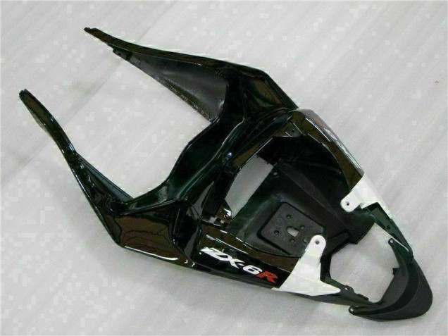 Carénage Kawasaki ZX6R 09-12 - Noir Blanc 3M Touch4 Carénage Kawasaki ZX6R 09-12 - Noir Blanc 3M Touch4