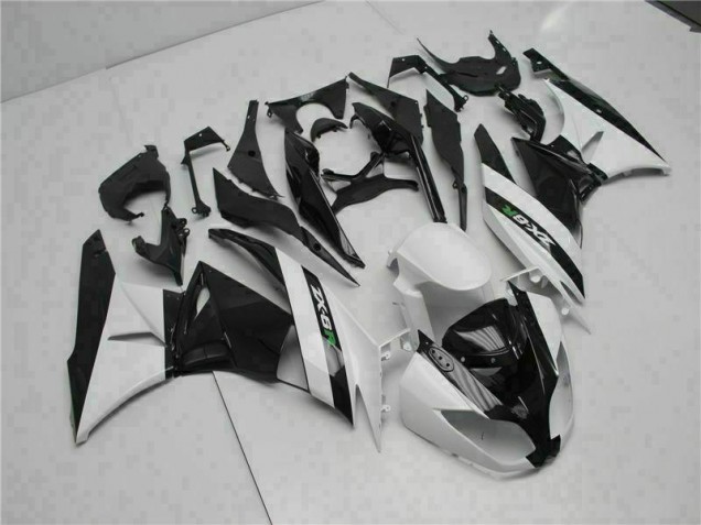 Carénage Kawasaki ZX6R 09-12 - Noir Blanc Carénage Kawasaki ZX6R 09-12 - Noir Blanc
