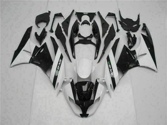 Carénage Kawasaki ZX6R 09-12 - Noir Blanc Carénage Kawasaki ZX6R 09-12 - Noir Blanc