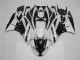 Carénage Kawasaki ZX6R 09-12 - Noir Blanc Carénage Kawasaki ZX6R 09-12 - Noir Blanc