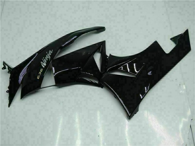 Carénage Kawasaki ZX6R 09-12 - Noir Blanc Ninja 636 Carénage Kawasaki ZX6R 09-12 - Noir Blanc Ninja 636