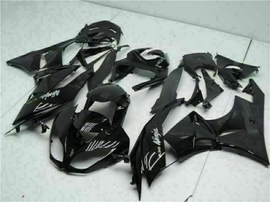 Carénage Kawasaki ZX6R 09-12 - Noir Blanc Ninja 636