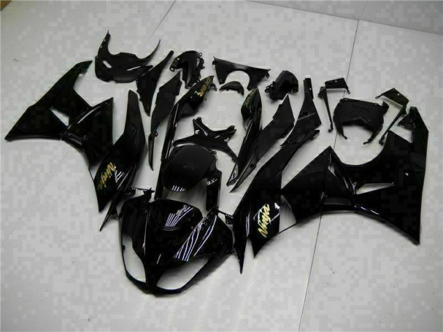 Carénage Kawasaki ZX6R 09-12 - Noir Or Ninja Carénage Kawasaki ZX6R 09-12 - Noir Or Ninja