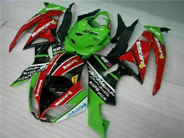 Carénage Kawasaki ZX6R 09-12 - Noir Rouge Vert card Carénage Kawasaki ZX6R 09-12 - Noir Rouge Vert card