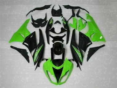 Carénage Kawasaki ZX6R 09-12 - Noir Vert 636