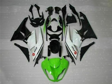 Carénage Kawasaki ZX6R 09-12 - Vert Noir Blanc 25