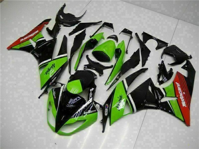 Carénage Kawasaki ZX6R 09-12 - Vert Noir Rouge Carénage Kawasaki ZX6R 09-12 - Vert Noir Rouge