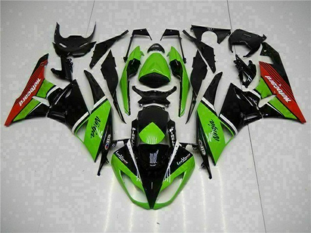Carénage Kawasaki ZX6R 09-12 - Vert Noir Rouge Carénage Kawasaki ZX6R 09-12 - Vert Noir Rouge
