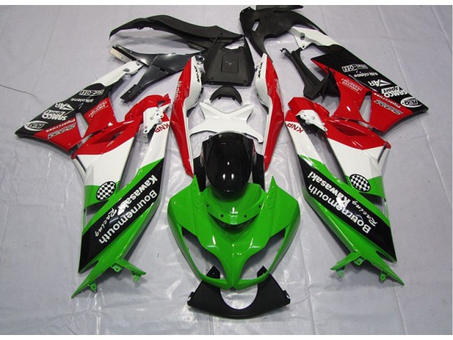 Carénage Kawasaki ZX6R 09-12 - Vert Rouge Carénage Kawasaki ZX6R 09-12 - Vert Rouge