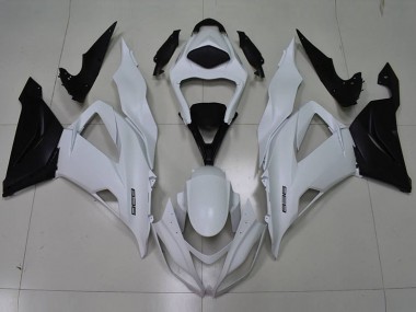 Carénage Kawasaki ZX6R 13-18 - Blanc Noir 636
