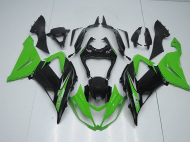 Carénage Kawasaki ZX6R 13-18 - Noir Vert 636