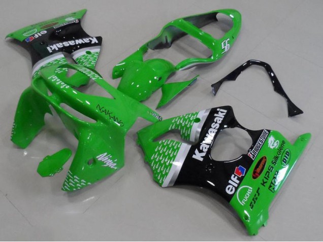Carénage Kawasaki ZX6R 98-99 - Vert Noir Carénage Kawasaki ZX6R 98-99 - Vert Noir