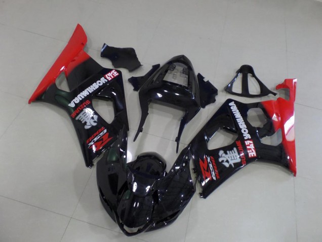 Carénage Suzuki GSXR 1000 K3 03-04 - Noir et Rouge