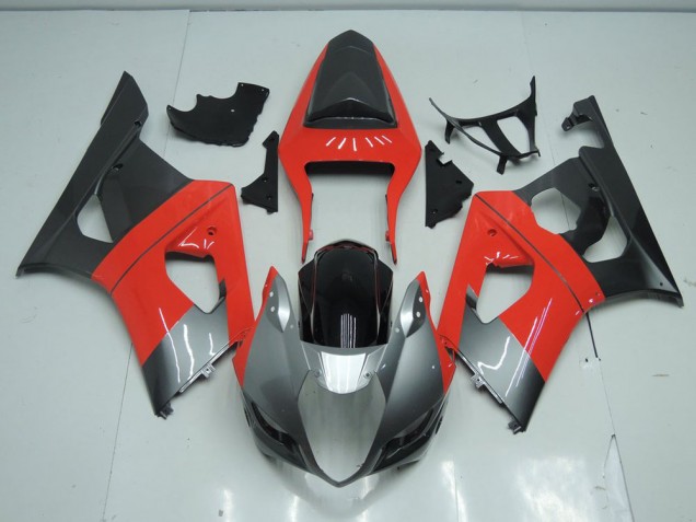 Carénage Suzuki GSXR 1000 K3 03-04 - Rouge et Gris Carénage Suzuki GSXR 1000 K3 03-04 - Rouge et Gris
