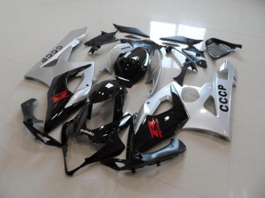 Carénage Suzuki GSXR 1000 K5 05-06 - Argent Noir