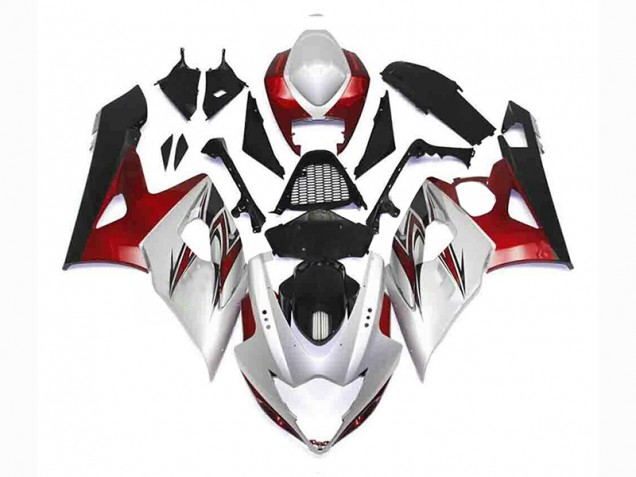 Carénage Suzuki GSXR 1000 K5 05-06 - Argent Rouge Noir Carénage Suzuki GSXR 1000 K5 05-06 - Argent Rouge Noir
