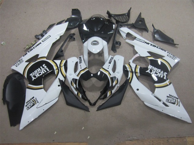 Carénage Suzuki GSXR 1000 K5 05-06 - Blanc Lucky Strike Noir Motul Carénage Suzuki GSXR 1000 K5 05-06 - Blanc Lucky Strike Noir Motul
