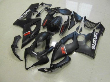 Carénage Suzuki GSXR 1000 K5 05-06 - Noir Mat avec Blanc Décalque
