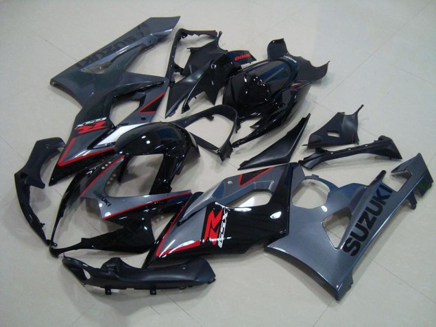 Carénage Suzuki GSXR 1000 K5 05-06 - Noir Rouge Décalque Carénage Suzuki GSXR 1000 K5 05-06 - Noir Rouge Décalque