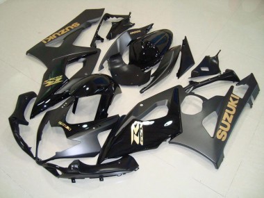 Carénage Suzuki GSXR 1000 K5 05-06 - Noir avec Or Décalque