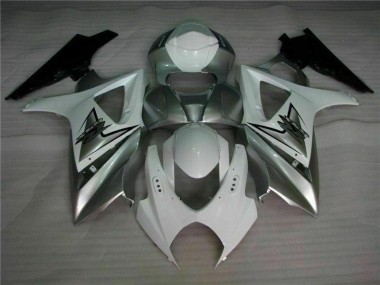 Carénage Suzuki GSXR 1000 K7 07-08 - Argent Blanc