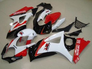 Carénage Suzuki GSXR 1000 K7 07-08 - Blanc Rouge Noir