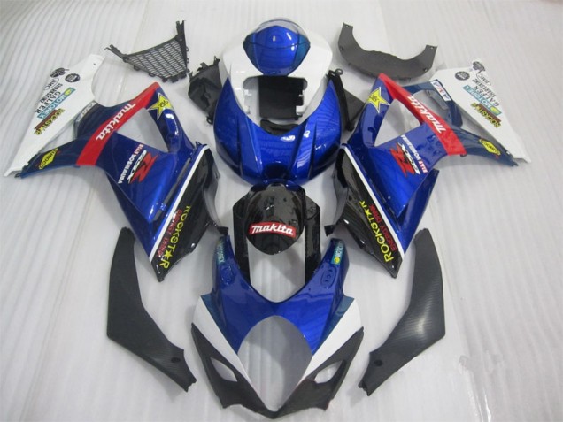 Carénage Suzuki GSXR 1000 K7 07-08 - Bleu Noir Rockstar Carénage Suzuki GSXR 1000 K7 07-08 - Bleu Noir Rockstar
