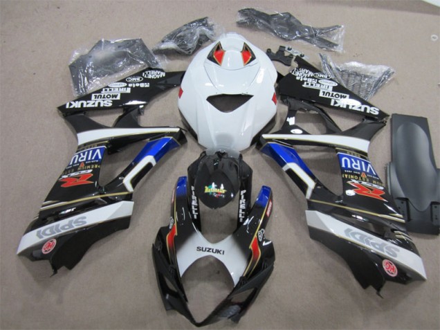 Carénage Suzuki GSXR 1000 K7 07-08 - Noir Blanc Bleu Carénage Suzuki GSXR 1000 K7 07-08 - Noir Blanc Bleu
