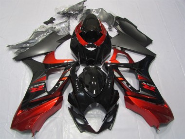 Carénage Suzuki GSXR 1000 K7 07-08 - Noir Rouge
