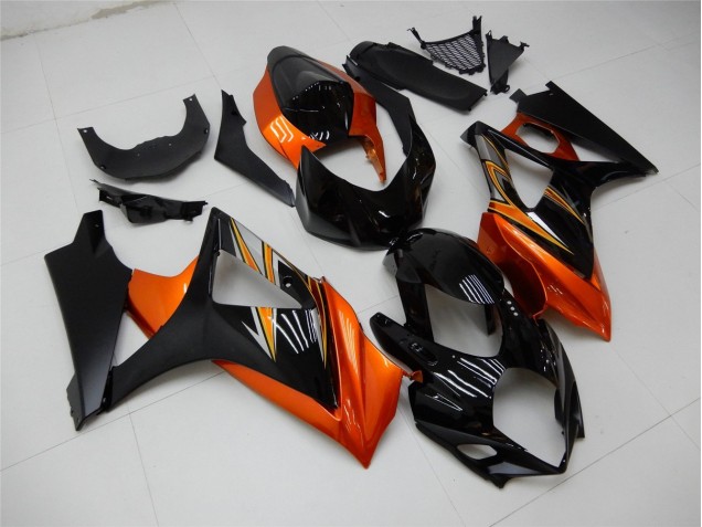 Carénage Suzuki GSXR 1000 K7 07-08 - Orange Noir Carénage Suzuki GSXR 1000 K7 07-08 - Orange Noir