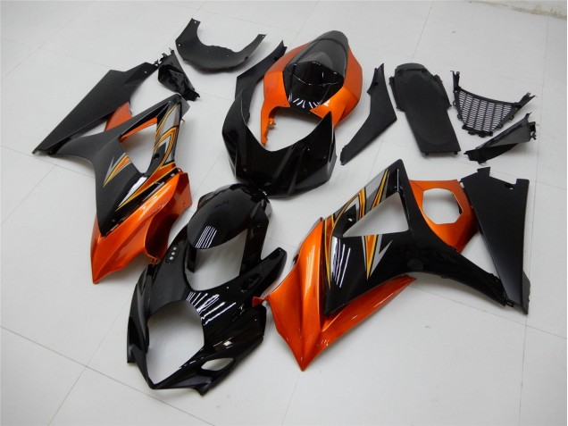 Carénage Suzuki GSXR 1000 K7 07-08 - Orange Noir Carénage Suzuki GSXR 1000 K7 07-08 - Orange Noir