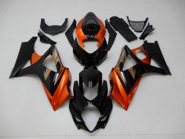 Carénage Suzuki GSXR 1000 K7 07-08 - Orange Noir