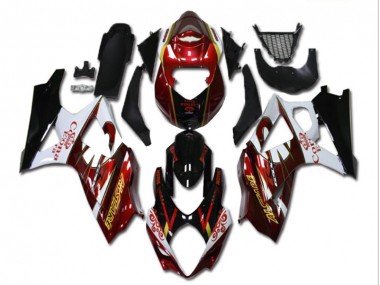 Carénage Suzuki GSXR 1000 K7 07-08 - Rouge Blanc Noir