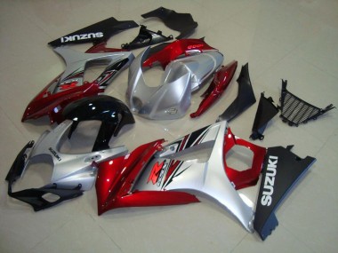 Carénage Suzuki GSXR 1000 K7 07-08 - Rouge Noir Argent