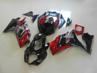 Carénage Suzuki GSXR 1000 K7 07-08 - Rouge Noir No Décalque