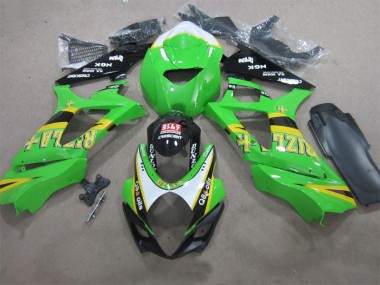Carénage Suzuki GSXR 1000 K7 07-08 - Vert Rizla Q8 Oils