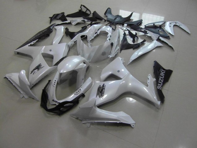 Carénage Suzuki GSXR 1000 K9 09-16 - Blanc Nacré et Noir Carénage Suzuki GSXR 1000 K9 09-16 - Blanc Nacré et Noir