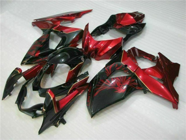 Carénage Suzuki GSXR 1000 K9 09-16 - Rouge Flamme Noir Carénage Suzuki GSXR 1000 K9 09-16 - Rouge Flamme Noir